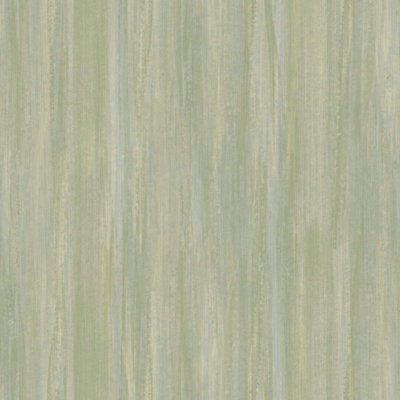 Galerie Synergy Green Stripe Texture Wallpaper from B&Q
