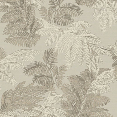 Galerie Italian Style Bronze Palm Leaf Design Wallpaper Roll from B&Q