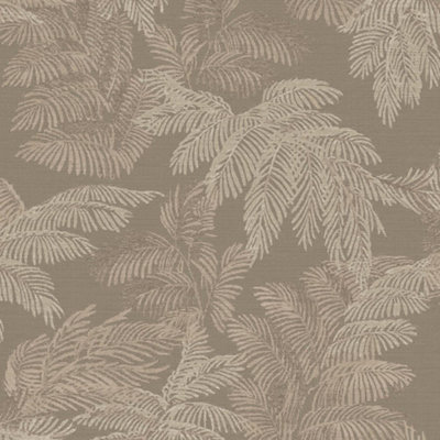 Galerie Italian Style Red Palm Leaf Design Wallpaper Roll from B&Q