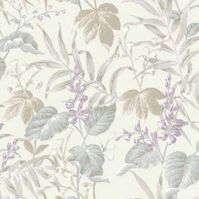 Galerie Italian Style Beige Floral Tree Leaf Desing Wallpaper Roll from B&Q