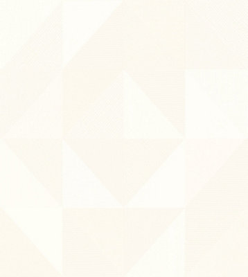 Galerie Italian Textures 4 White Geometric Wallpaper from B&Q