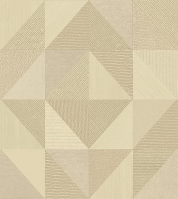 Galerie Italian Textures 4 Beige Geometric Wallpaper from B&Q