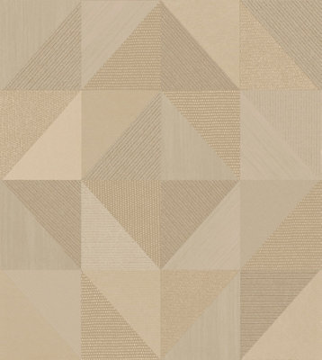 Galerie Italian Textures 4 Beige Geometric Wallpaper from B&Q