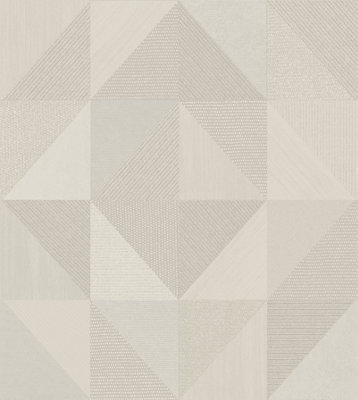 Galerie Italian Textures 4 Beige Geometric Wallpaper from B&Q
