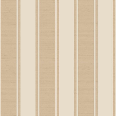Galerie Italian Silks And Damasks Copper Stripe Wallpaper from B&Q