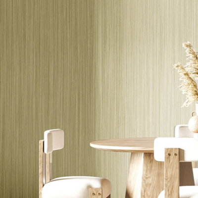 Galerie Italian Silks And Damasks Green Plain Texture Wallpaper from B&Q