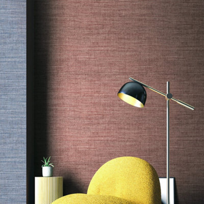 Galerie Structura Red Textured Wallpaper from B&Q