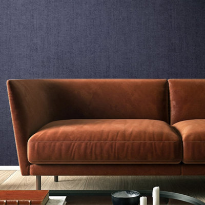 Galerie Structura Purple Plain Wallpaper from B&Q