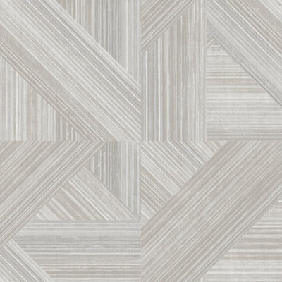 Galerie Structura Silver Grey Geometric Textured Wallpaper from B&Q