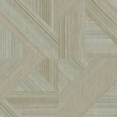 Galerie Structura Green Geometric Textured Wallpaper from B&Q