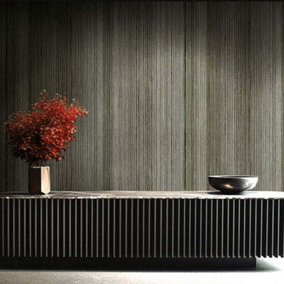 Galerie Structura Black Vertical Texture Wallpaper from B&Q