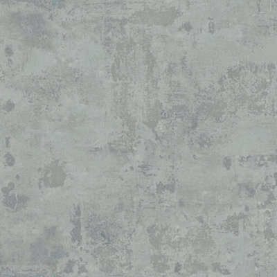 Galerie Structura Blue Grey Distressed Texture Wallpaper from B&Q