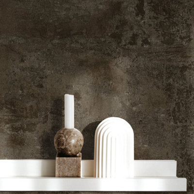 Galerie Structura Grey Distressed Texture Wallpaper from B&Q
