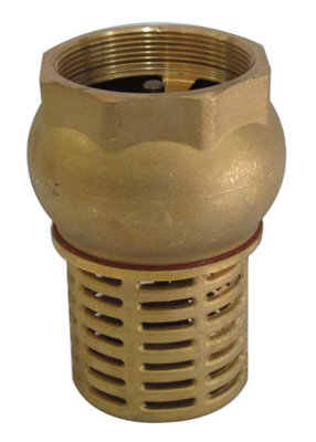 Itap 1 1/4 Inch Check Foot Valve Female Suction Non Return Valve For Pumps Brass from B&Q