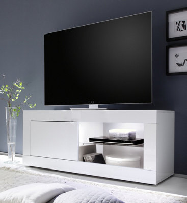 FurniComp LTD Furnicomp Selene 1 Door White Gloss Tv Unit from B&Q