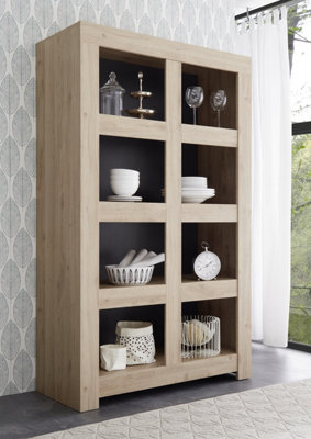 FurniComp LTD Furnicomp Roma Wide 4 Shelf Oak Effect Bookcase from B&Q