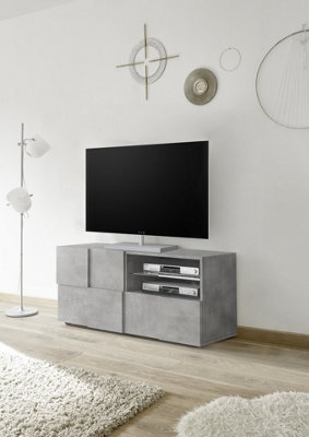 FurniComp LTD Furnicomp Lyon 1 Door 1 Drawer Small Concrete Grey Tv Unit from B&Q