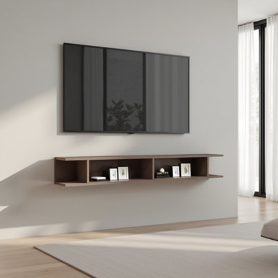 FurniComp LTD Furnicomp Combo 138Cm Floating Wall Hung Tv ShelfBronze Com-43-07 from B&Q