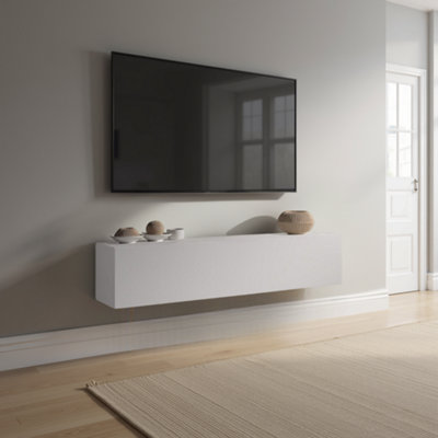 FurniComp LTD Furnicomp Combo 138Cm Floating Wall Hung Tv UnitLight Chalk Grey Com-62-05 from B&Q
