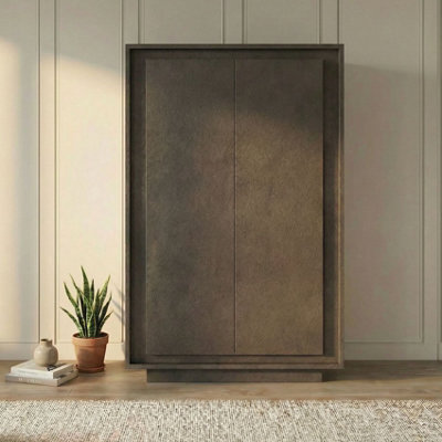 FurniComp LTD Furnicomp Berlin 2 Door 106Cm Grey Highboard/tall Sideboard from B&Q
