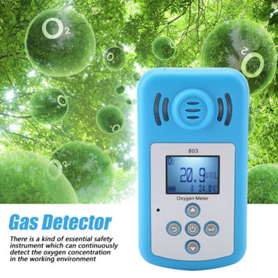 803 Blue Digital Display Oxygen Gas Leak Detector