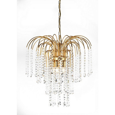 Luminosa Ing Luminosa Pioggia 5 Pendant Ceiling Light/Gold