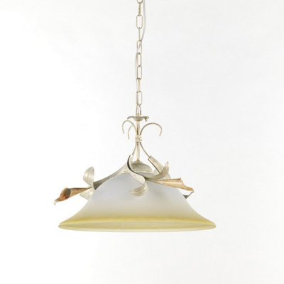 Luminosa Ing Luminosa Lucrezia Dome Pendant Ceiling Light/Ivory