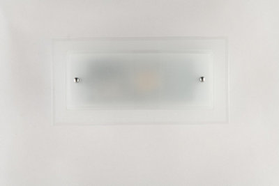 B&Q -  Luminosa Flush Wall Light White 30X15Cm