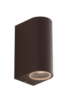 Luminosa Lighting Luminosa One Outdoor Aluminum Up Down Wall Light Corten Ip54Gu10