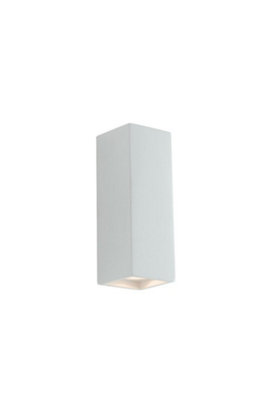 Luminosa Lighting Luminosa Foster Paintable Plaster Up Down Wall LampWhiteGu10 from B&Q