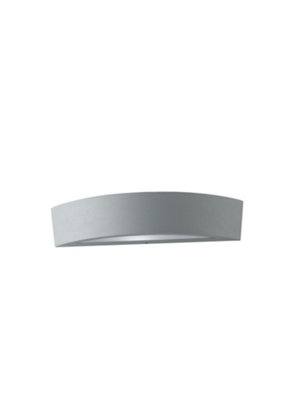 Luminosa Lighting Luminosa Tucson Outdoor Flush Aluminum Wall LampSilverIp44E14