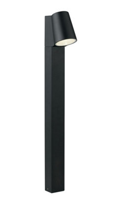 Luminosa Lighting Luminosa Sintesi Outdoor Integrated Led Aluminum BollardBlackIp444000K from B&Q