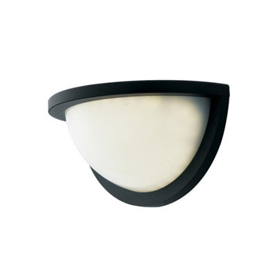 Luminosa Lighting Luminosa Detroit Outdoor Led Aluminum Flush Wall LightBlackIp544000K