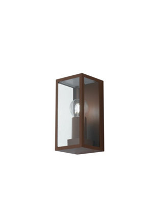 Luminosa Lighting Luminosa Mondrian Outdoor Wall Lantern Black Bronze Ip44E27