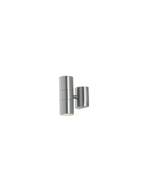 Luminosa Lighting Luminosa Jump Outdoor Up Down Wall Light Steel Ip44Gu10 from B&Q