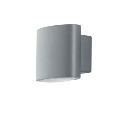 Luminosa Lighting Luminosa Outdoor Integrated Led Up Down Wall LightSilverIp444000K
