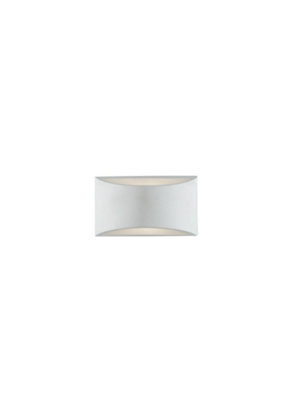Luminosa Lighting Luminosa Astron Paintable Plaster Flush Wall Up Down Lamp WhiteG9 from B&Q