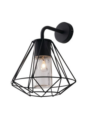 Luminosa Lighting Luminosa Mandala Outdoor Wall Light BlackIp44 36X29.5Cm from B&Q