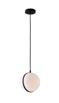 Luminosa Lighting Luminosa Orbit Outdoor Globe Ceiling Light BlackIp44 20Cm from B&Q
