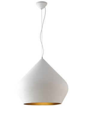 Luminosa Lighting Luminosa Tholos Dome Ceiling PendantWhite E27 from B&Q