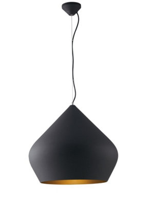 Luminosa Lighting Luminosa Tholos Dome Ceiling PendantBlack E27 from B&Q