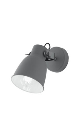 Luminosa Lighting Luminosa Legend Wall Reading Task LightGreyWhiteNickelE27