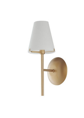 Luminosa Lighting Luminosa Canto Wall Lamp With Shade Gold 12X30.5X16.5Cm