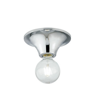 Luminosa Lighting Luminosa Vesevus Simple Ceiling LampChromeE27 from B&Q