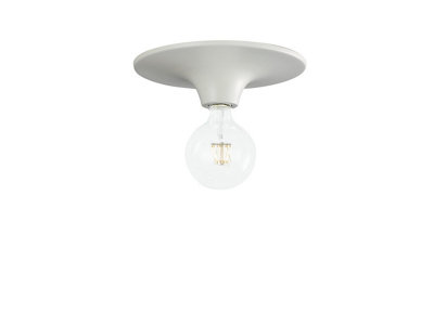 Luminosa Lighting Luminosa Vesevus Simple Ceiling LampWhiteE27 from B&Q