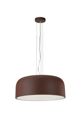 Luminosa Lighting Luminosa Bistrot 4 Light Dome Pendant Ceiling Light Bronze 52X22Cm from B&Q