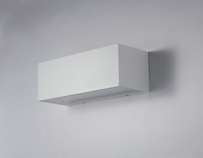 Luminosa Lighting Luminosa Twin Led 2 Light Up Down Light WhiteIp54 3000Lm 4000K 30X10.8X12Cm