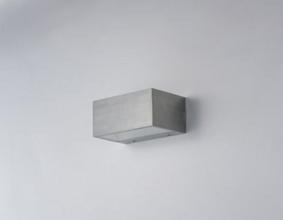 Luminosa Lighting Luminosa Twin Led 2 Light Up Down Light NickelIp54 900Lm 4000K 14X8.9X6.5Cm