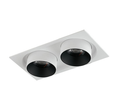 Luminosa Lighting Luminosa Outsider Integrated Led Adjustable Twin Recessed DownlightWhite3000K
