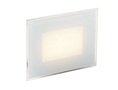 Luminosa Lighting Luminosa Slab Outdoor Integrated Led Recessed Wall LightWhiteIp654000K from B&Q